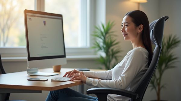 Confort optimal avec une chaise de bureau ergonomique